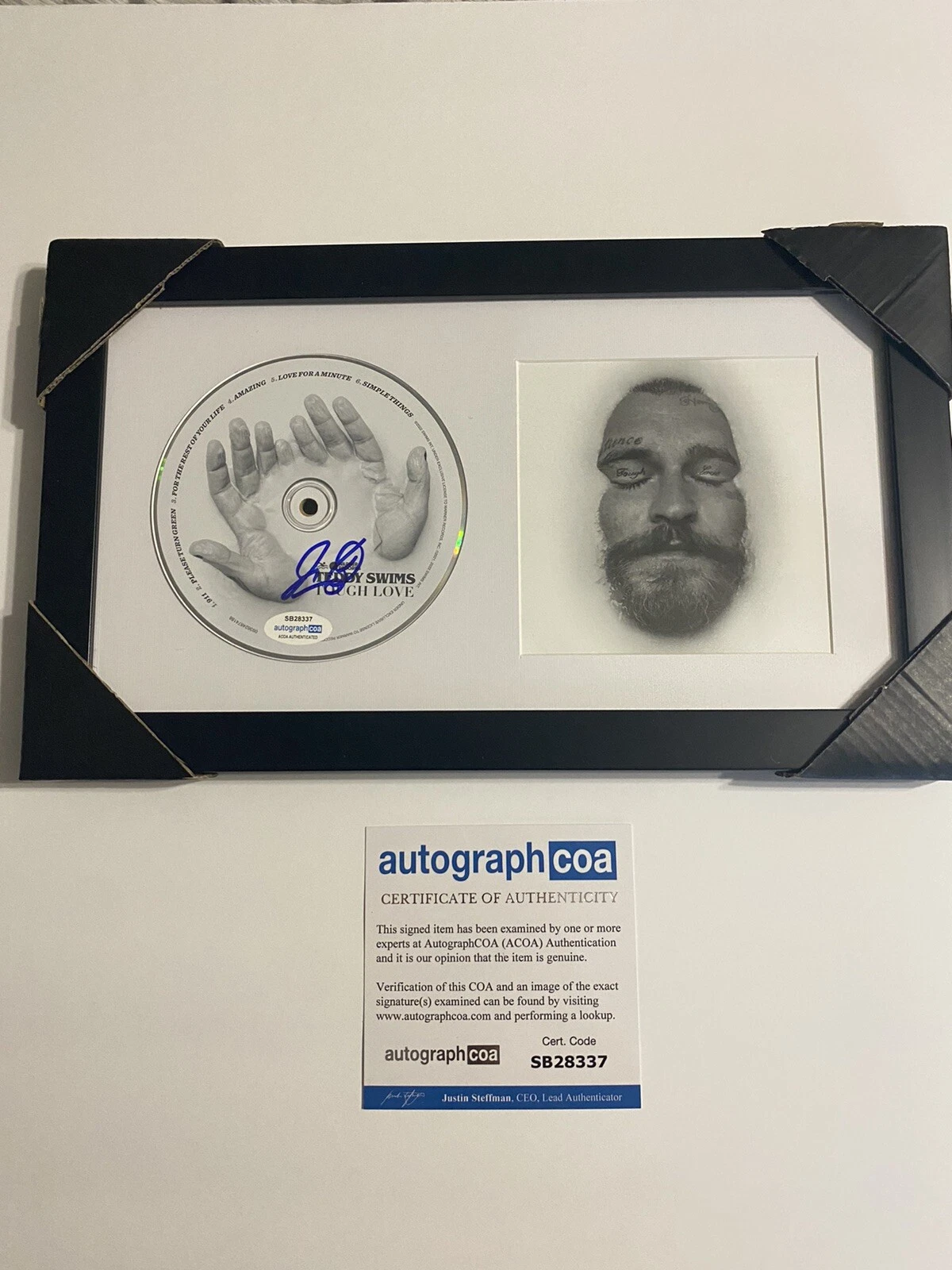 Teddy Swims signed autographed CD “Tough Love”Young Star ACOA COA Music