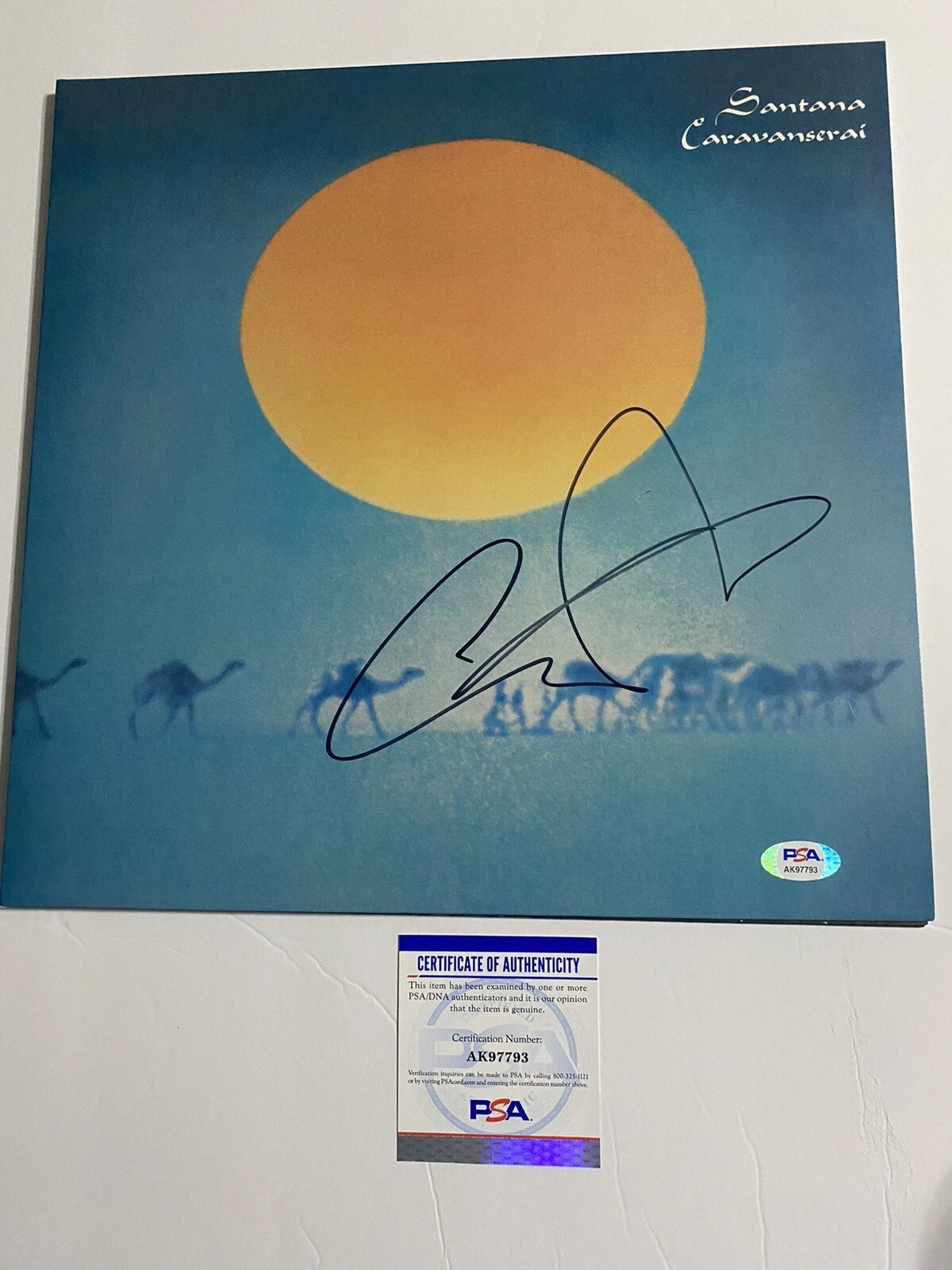 Carlos Santana signed autographed vinyl record ‘Caravanserai’ Rare PSA COA