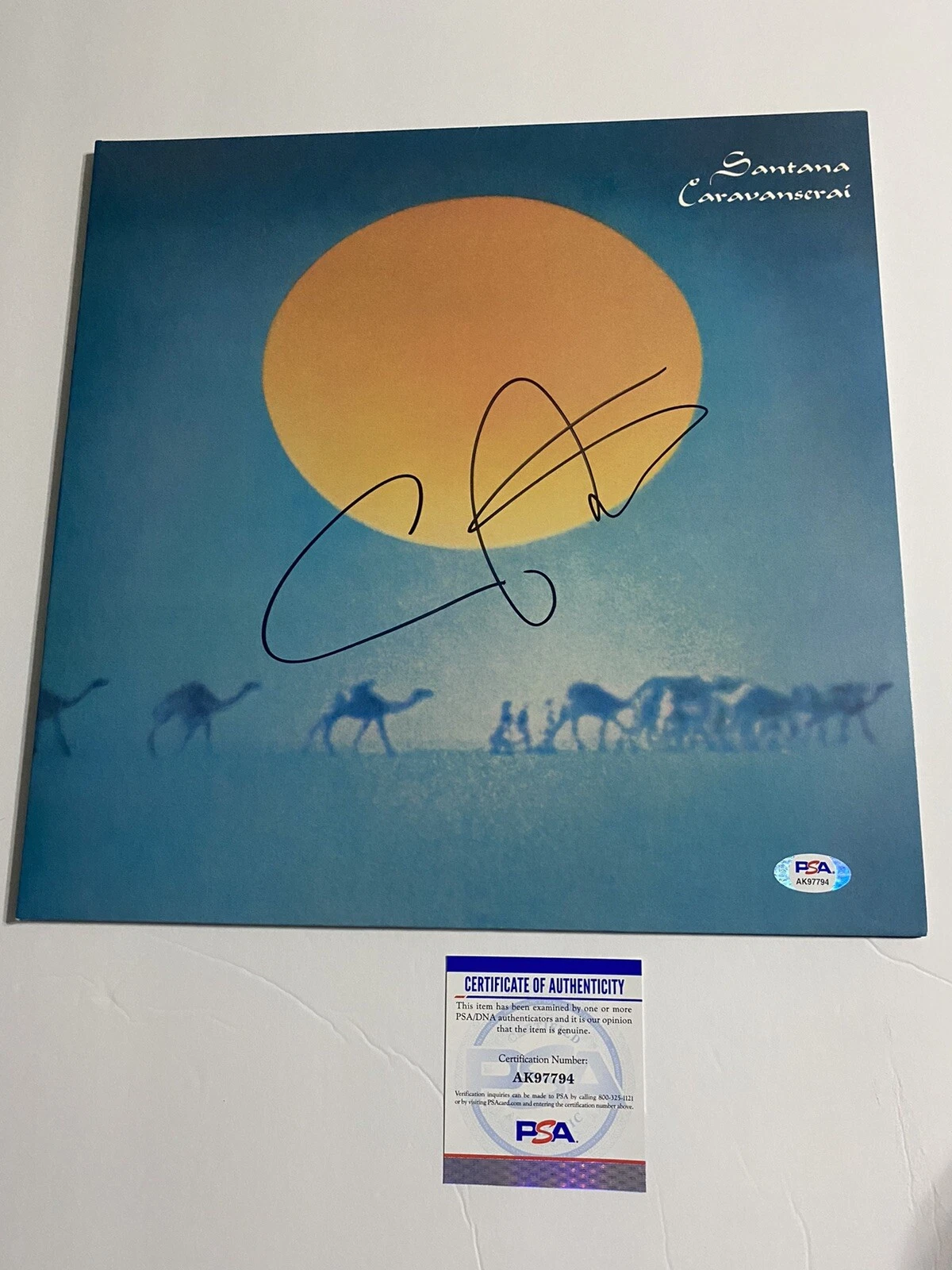 Carlos Santana signed autographed vinyl record ‘Caravanserai’ Rare PSA COA