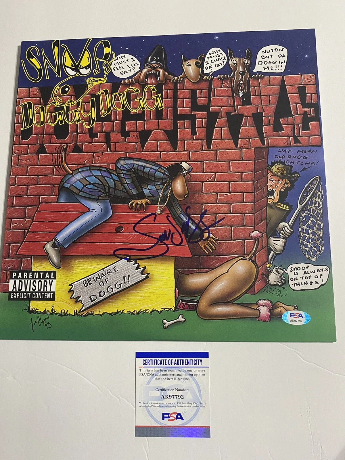 Snoop Dogg signed autographed vinyl record ‘Doggystyle’ PSA COA