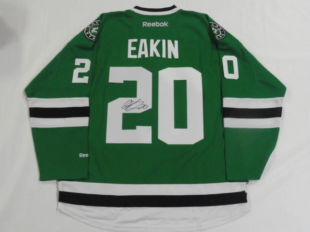 CODY EAKIN SIGNED #20 REEBOK PREMIER DALLAS STARS NEW JERSEY JSA COA LICENSED