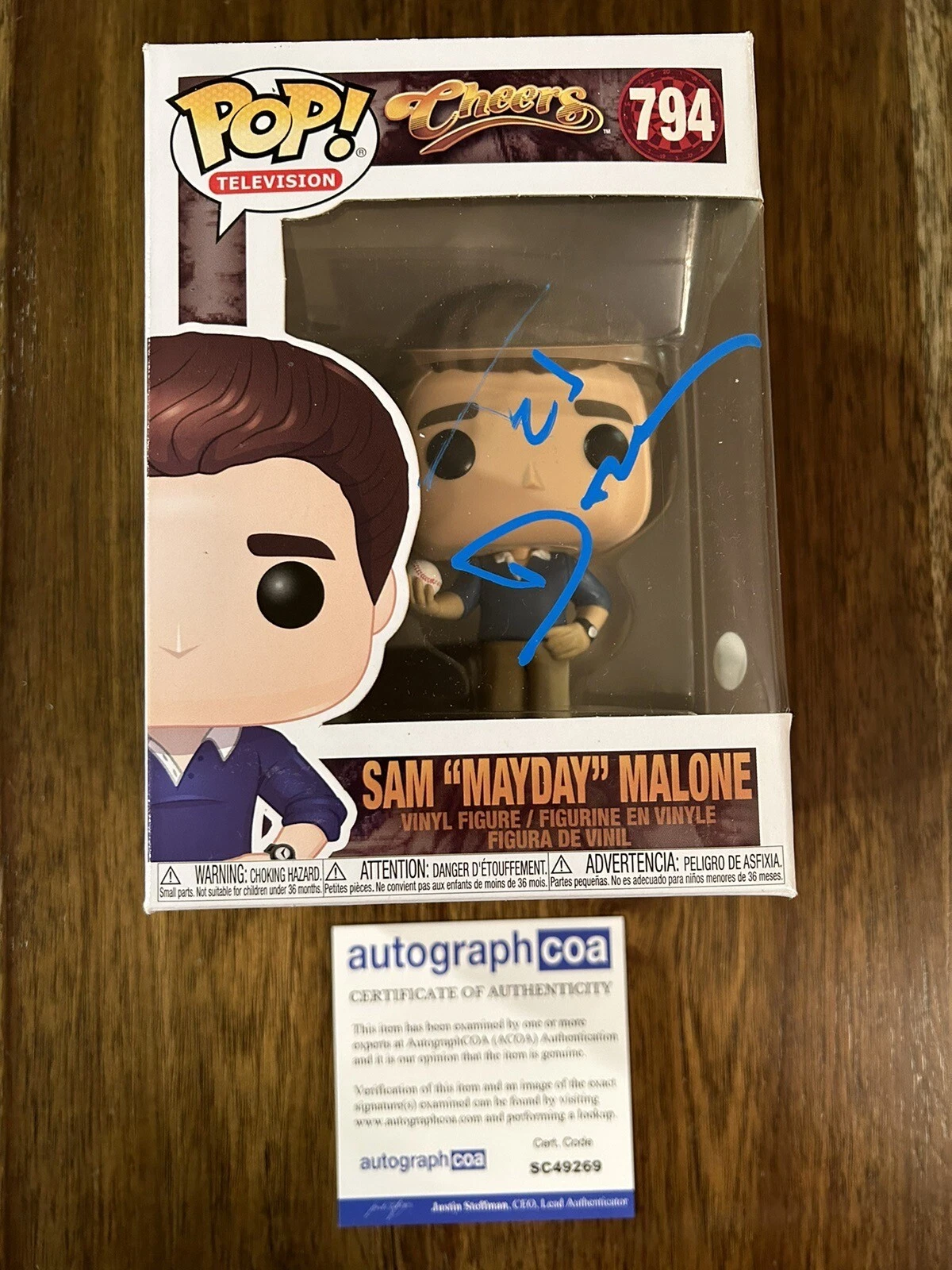 Ted Danson Signed Autograph ‘Cheers’ Funko Pop Sam “Mayday” Malone ACOA