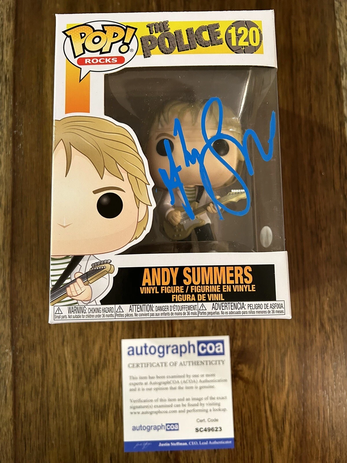 Andy Summers ‘The Police’ Guitarist Signed Funko Pop Figure ACOA Autograph
