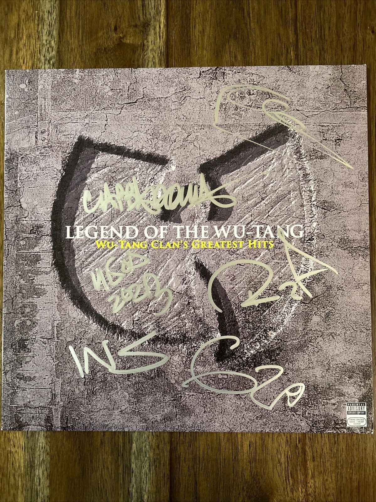 ‘Wu Tang Clan’ Signed ‘Greatest Hits’ Vinyl Album Record Wu-Tang PROOF RZA GZA