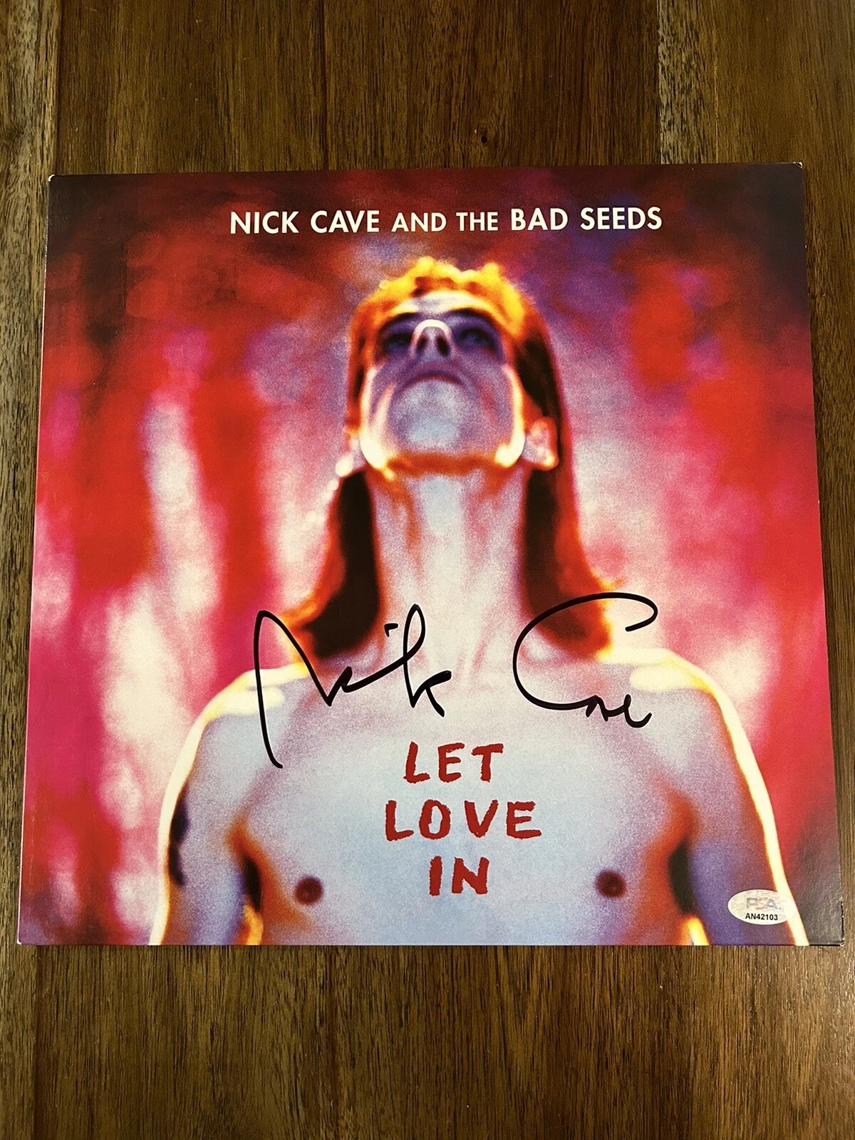 ‘Nick Cave’ Signed ‘Let Love In’ Vinyl Album The Bad Seeds PSA COA PROOF