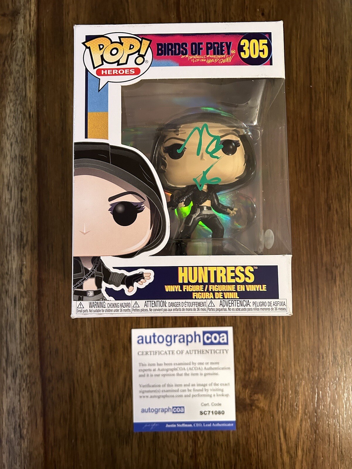 Mary Elizabeth Winstead ‘Birds Of Prey’ Signed Funko Pop ‘Huntress’ ACOA