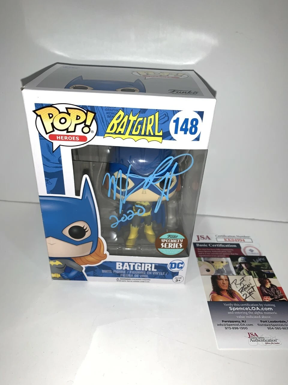 MELISSA GILBERT SIGNED BATGIRL 148 ANIMATED FUNKO POP BUYERS CHOICE JSA COA