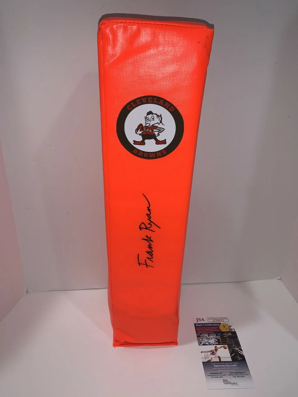 FRANK RYAN SIGNED TOUCHDOWN PYLON CLEVELAND BROWNS FOOTBALL JSA COA