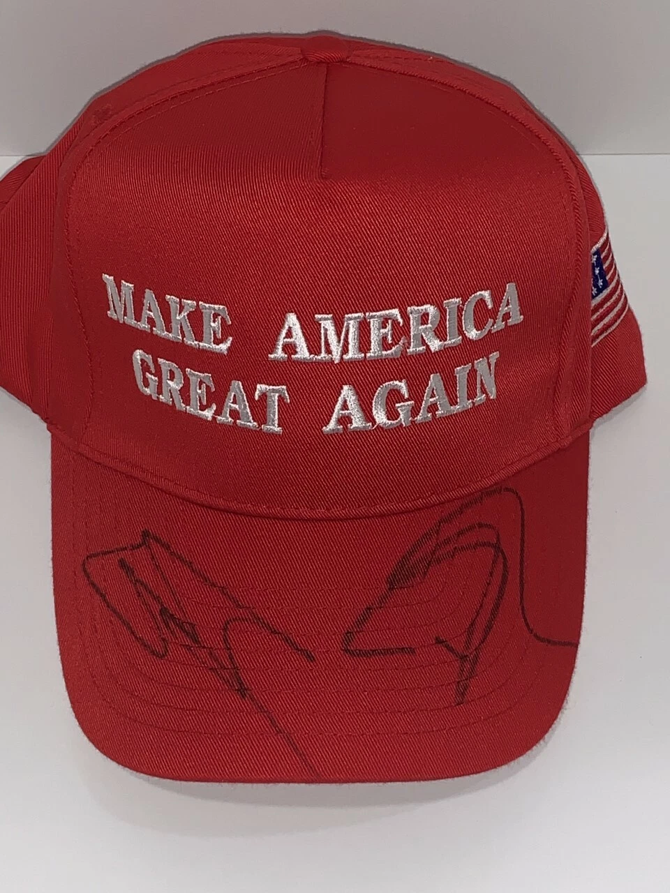 DONALD TRUMP JR  & ERIC TRUMP SIGNED MAKE AMERICA GREAT AGAIN HAT JR. JSA COA