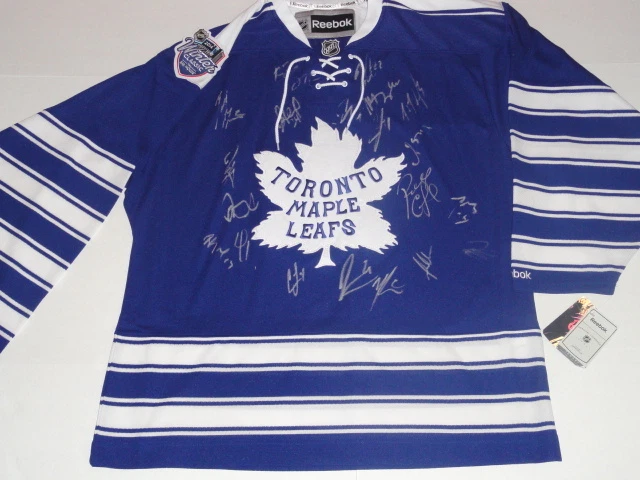 2014 TORONTO MAPLE LEAFS TEAM SIGNED WINTER CLASSIC LICENSED JERSEY PHANEUF