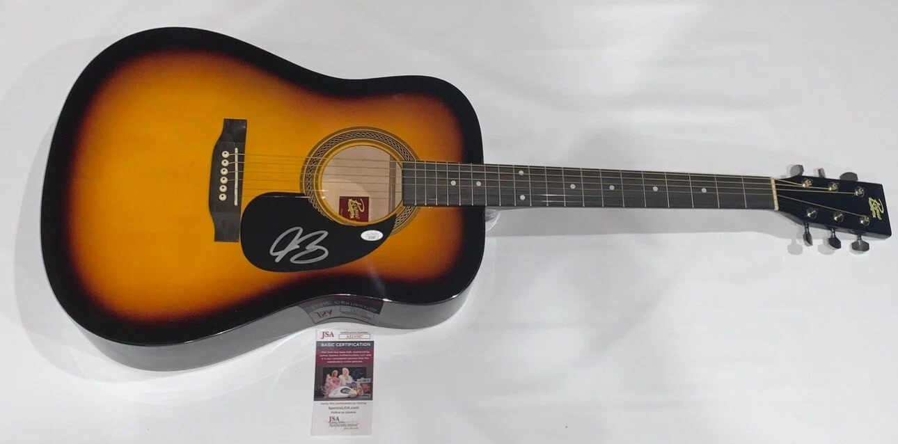 JOE BONAMASSA SIGNED 38 INCH SUNBURST ACOUSTIC GUITAR LEGEND PROOF JSA COA