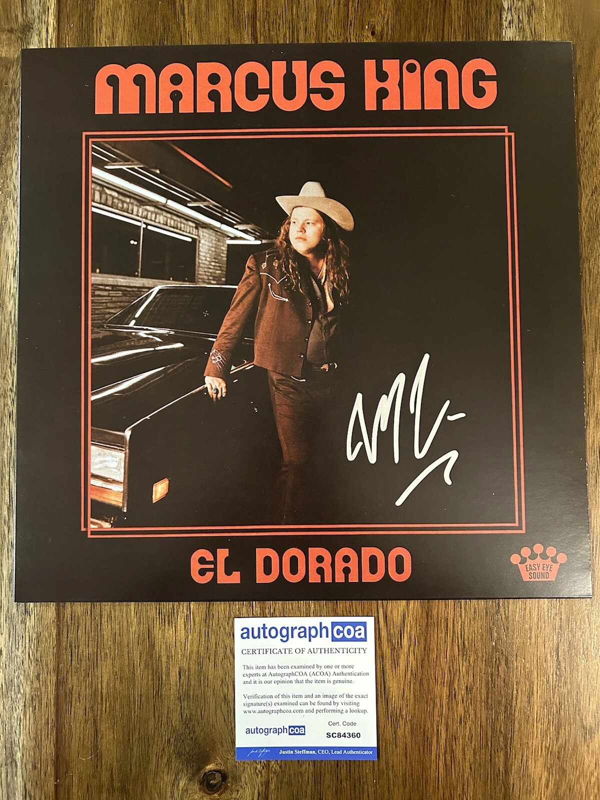 ‘Marcus King’ Signed Vinyl Album LP Blues ‘El Dorado’ ACOA