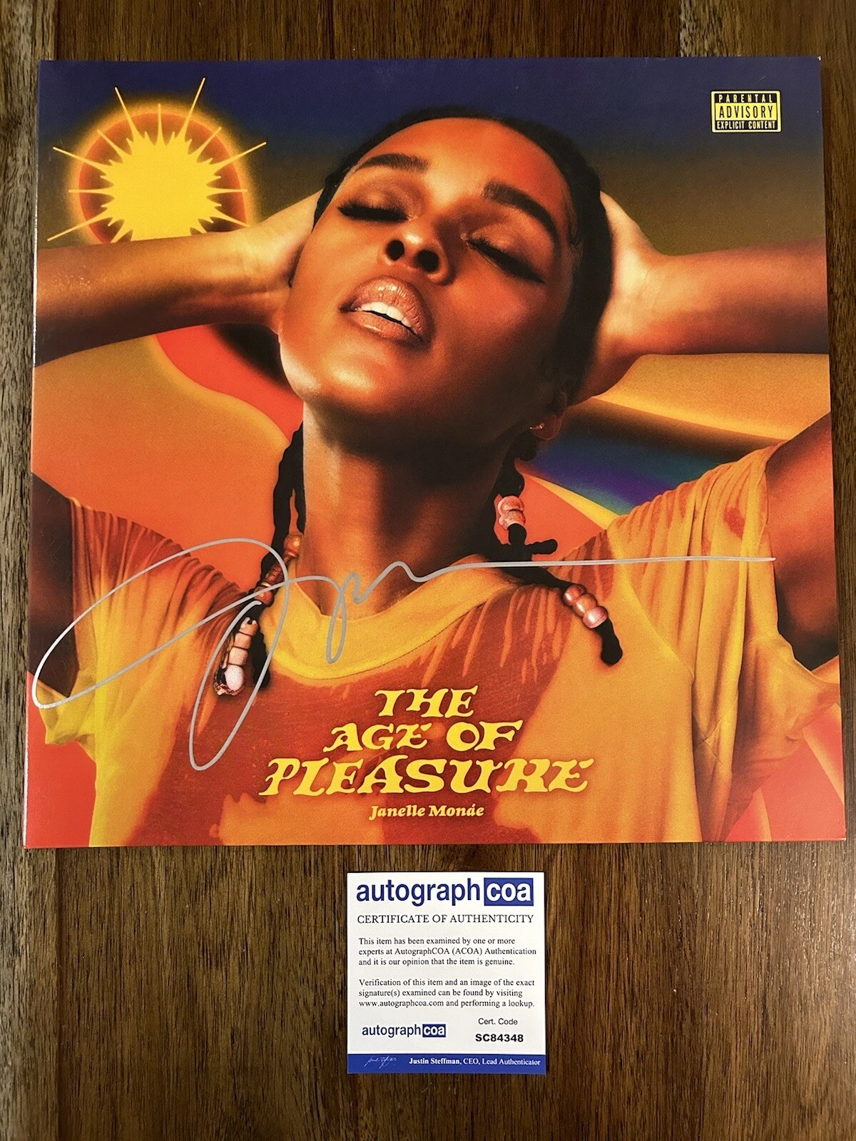 Janelle Monae ‘The Age Of Pleasure’ Signed Vinyl Album LP Pop Singer ACOA