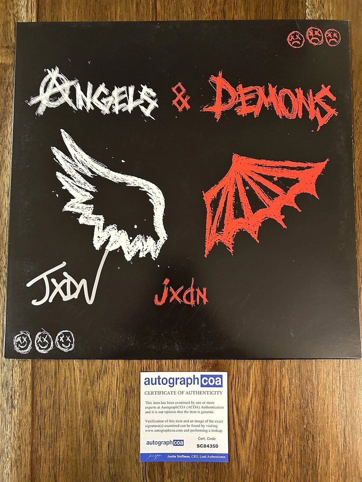 ‘JXDN’ Rapper Signed Vinyl Album ‘Angels And Demons’ Jaden Hossler ACOA