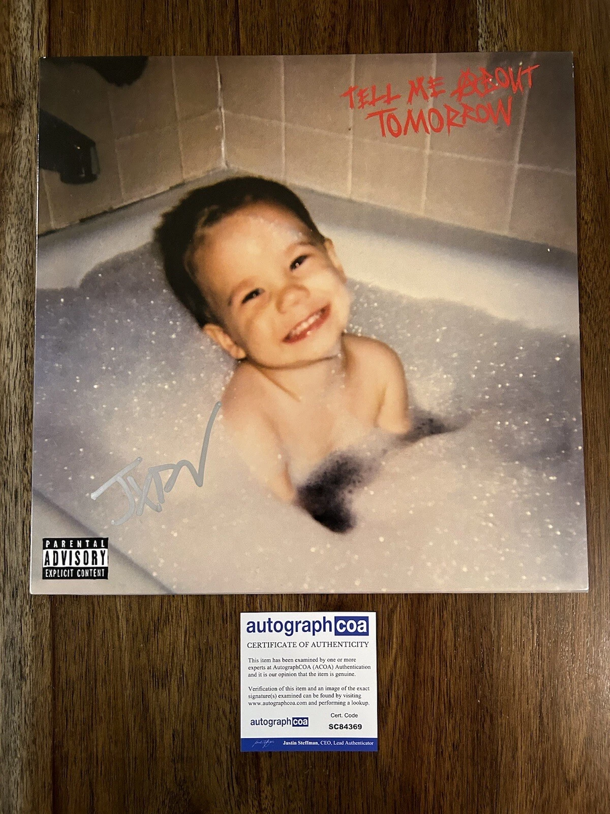 ‘JXDN’ Rapper Signed Vinyl Album ‘Tell Me About Tomorrow’ Jaden Hossler ACOA