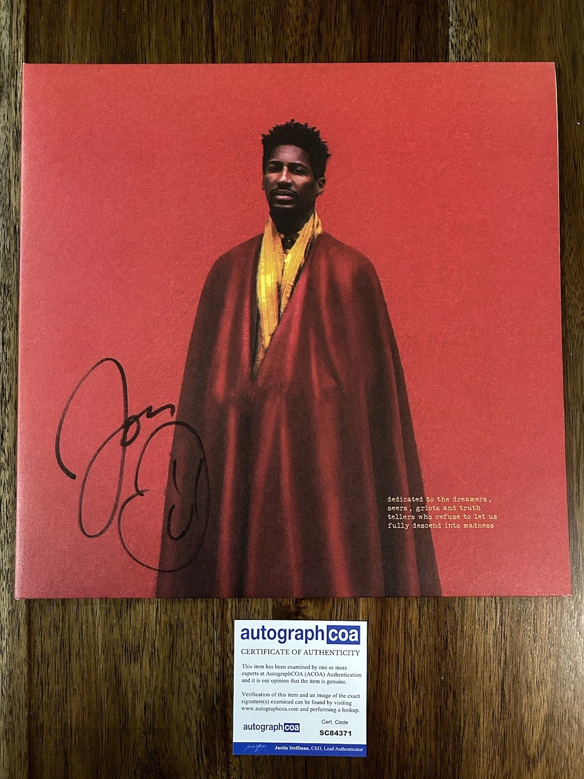 Jon Batiste ‘We Are’ Signed Vinyl Album LP ACOA COA