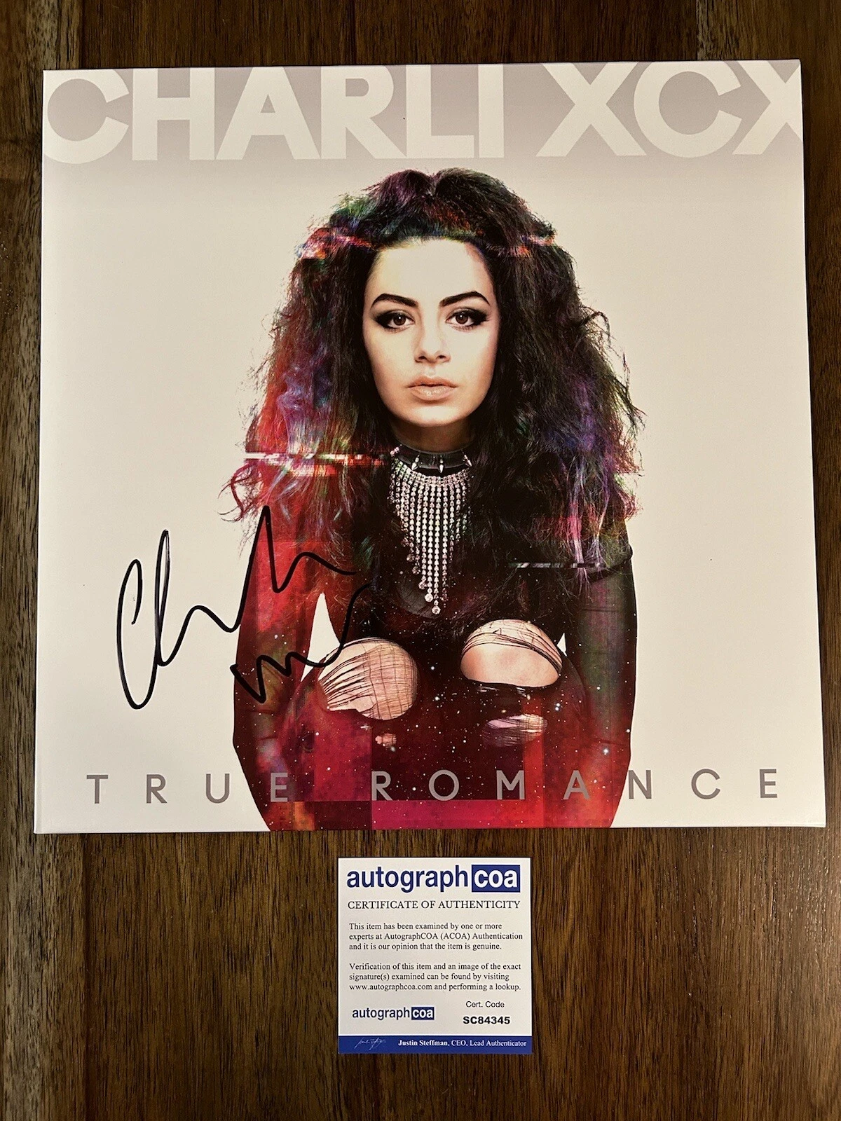 Charli XCX ‘True Romance’ Signed Vinyl Album Pop Singer ACOA