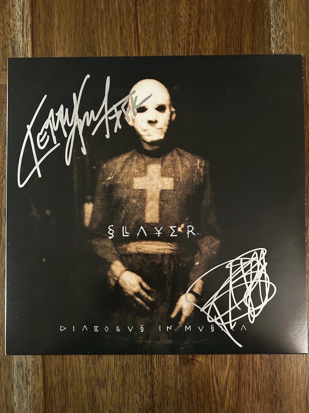 Kerry King & Paul Bostaph ‘Slayer’ Signed Vinyl Album ‘Diabolus In Musica’ PROOF