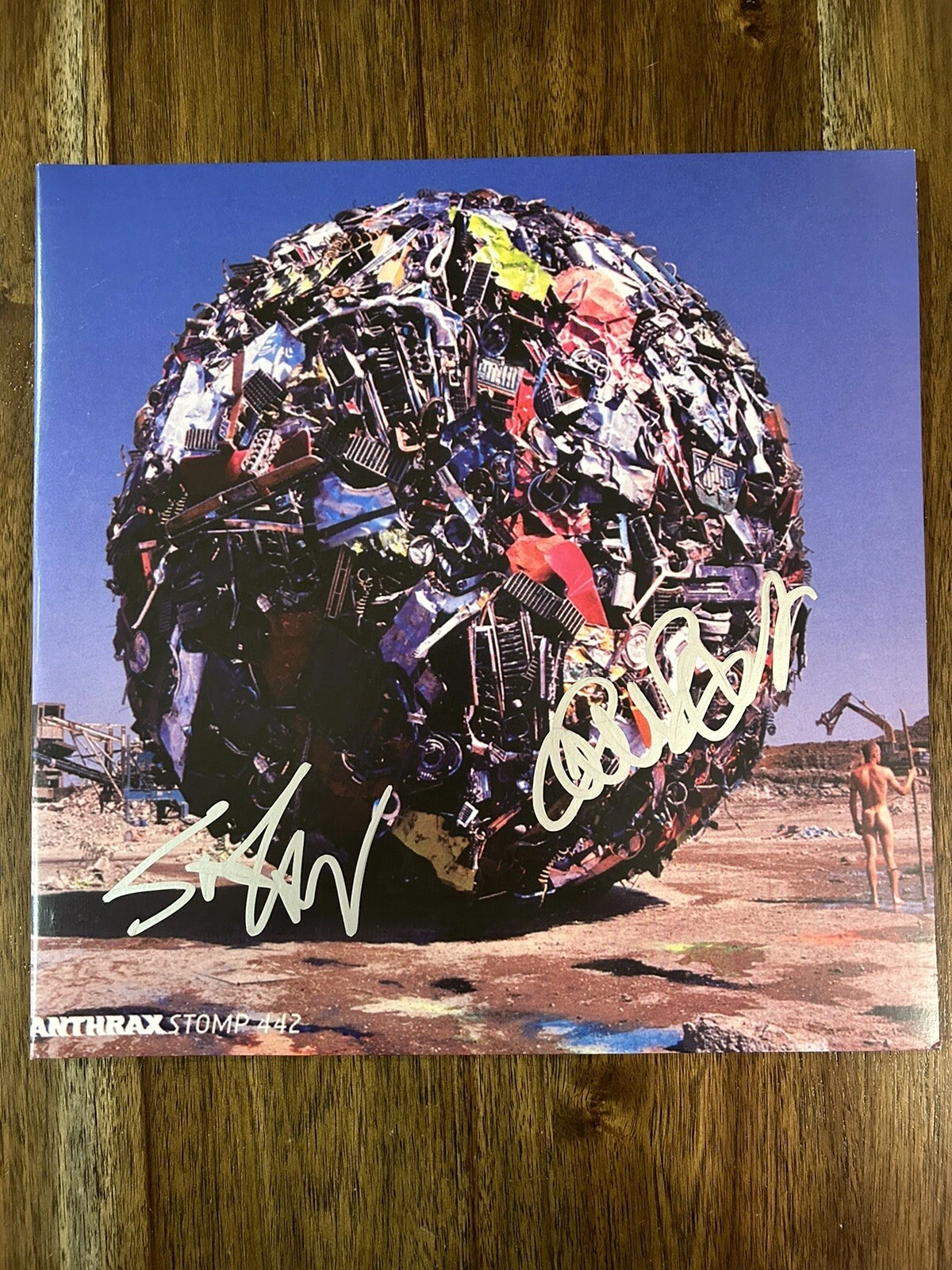 Scott Ian & Charlie Benante ‘Anthrax’ Signed Vinyl Album ‘Stomp 442’