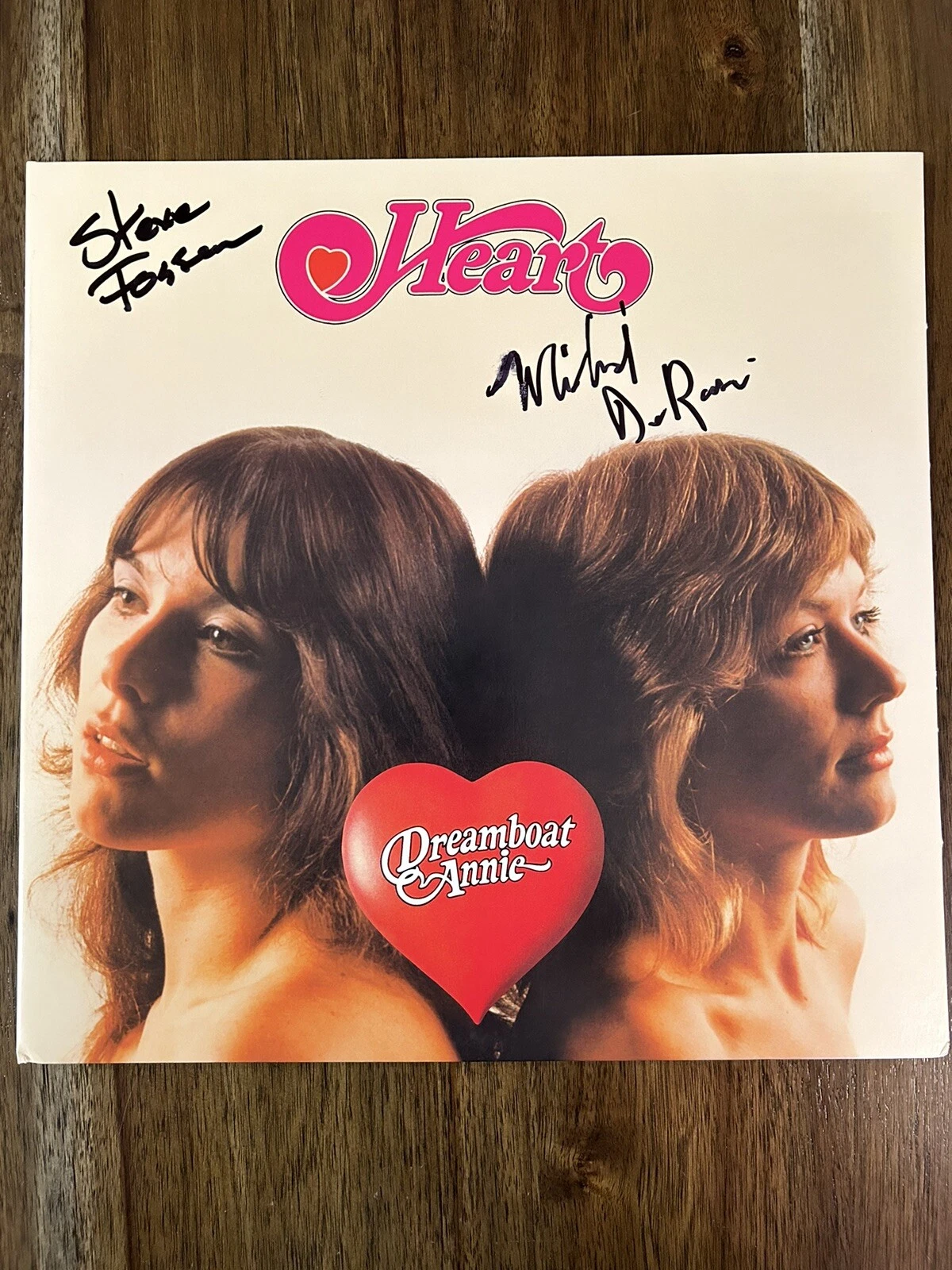 Michael DeRosier & Steve Fossen ‘Heart’ Signed Vinyl Album ‘Dreamboat Annie’