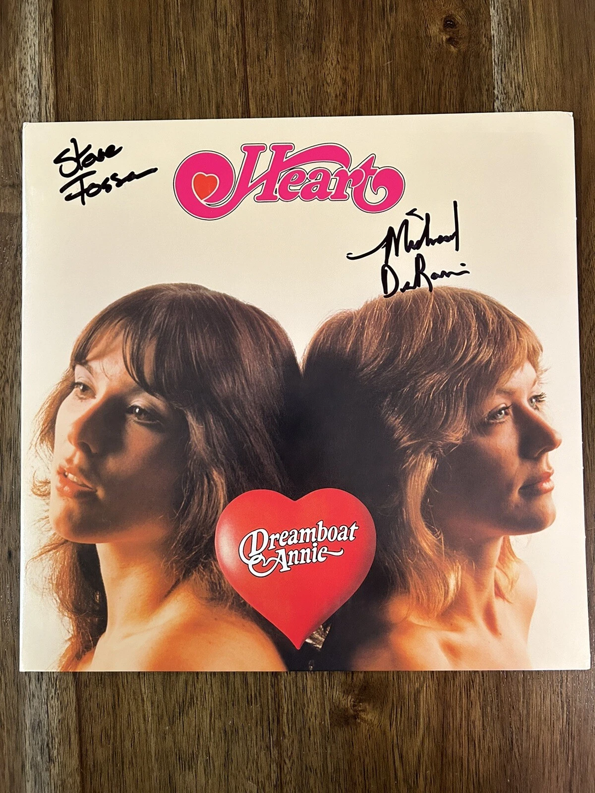 Michael DeRosier & Steve Fossen ‘Heart’ Signed Vinyl Album ‘Dreamboat Annie’