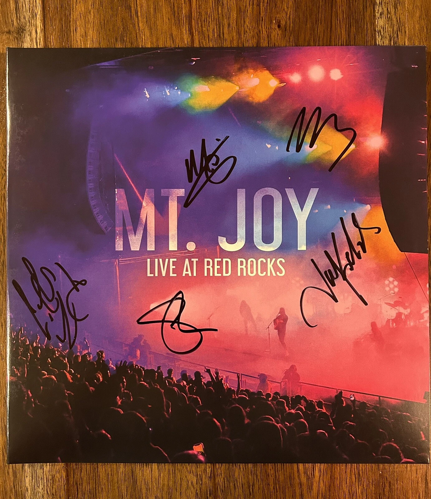 ‘Mt. Joy’ Full Band Signed Vinyl Album ‘Live At Red Rocks’ Matt Quinn +4