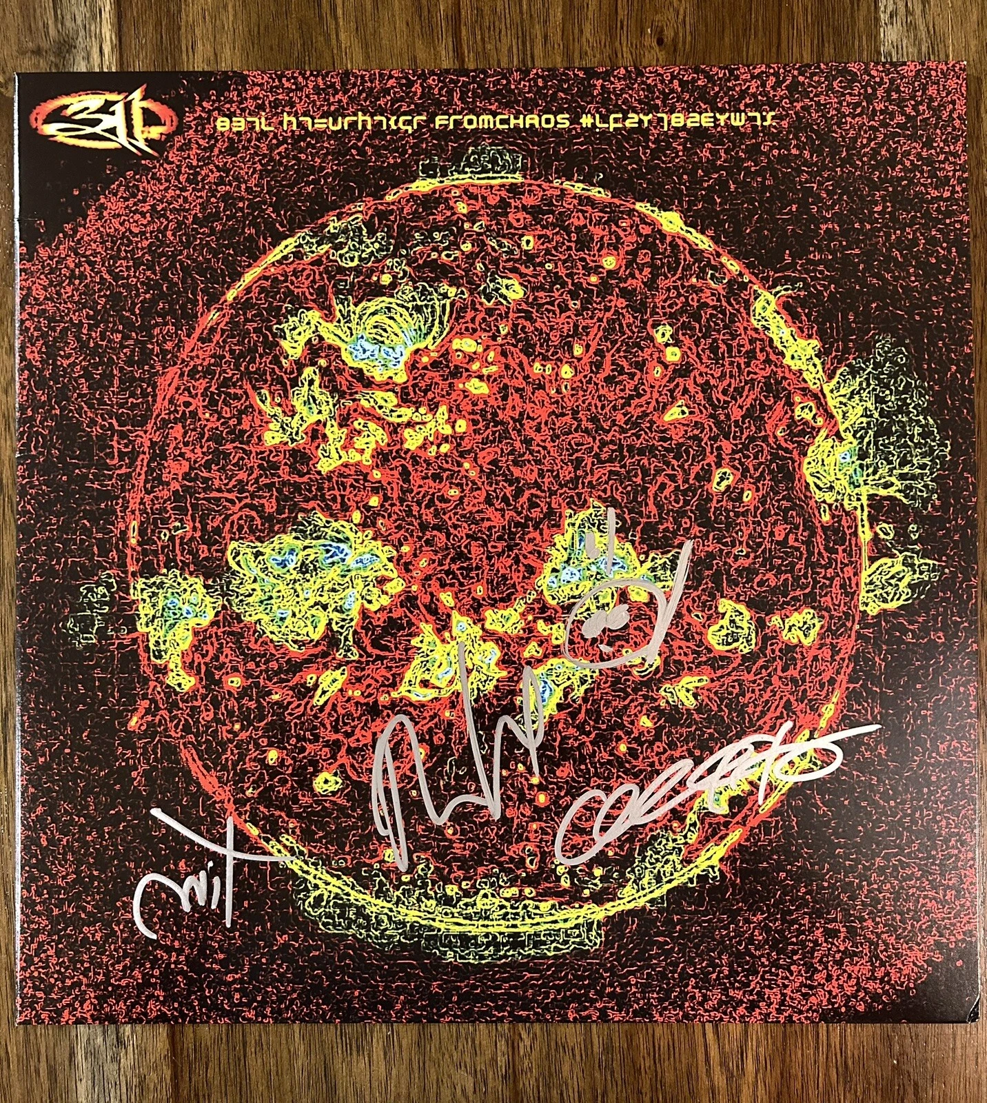 ‘311’ BAND SIGNED VINYL ALBUM ‘FROM CHAOS’ NICK HEXUM +3 MEMBERS AUTOGRAPH COLLECTIBLE MEMORABILIA