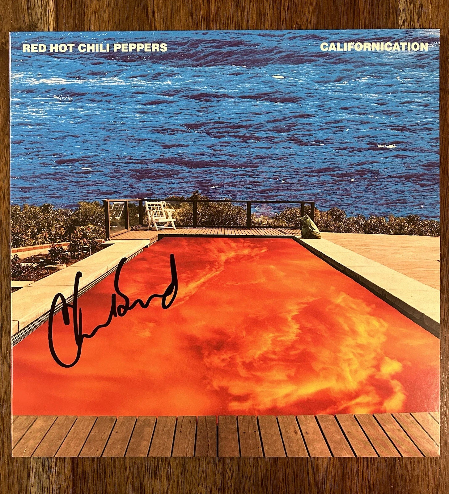 ‘CHAD SMITH’ ‘RED HOT CHILI PEPPERS’ SIGNED VINYL ALBUM ‘CALIFORNICATION’ PROOF COLLECTIBLE MEMORABILIA