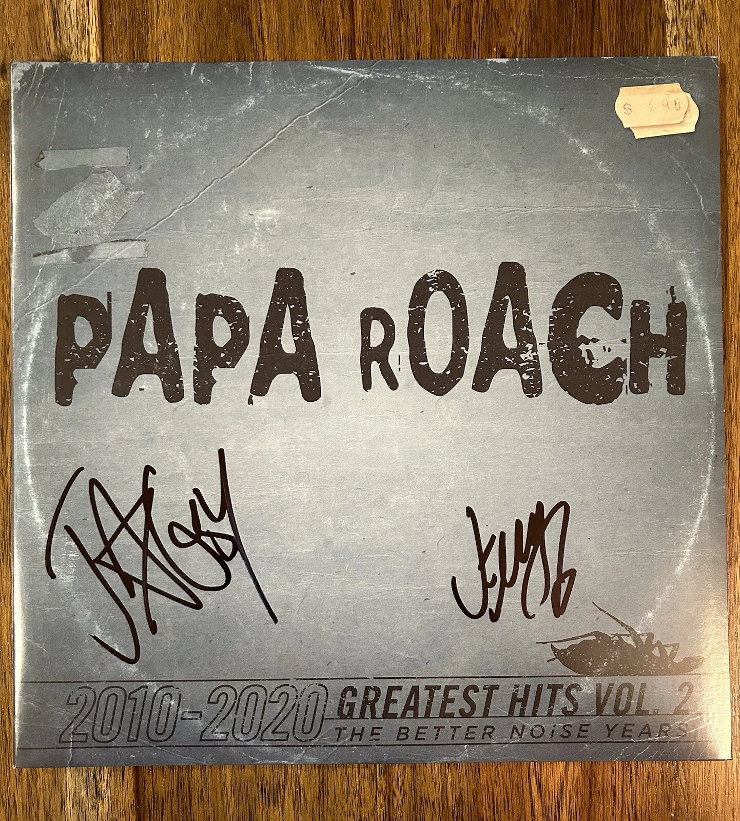 Papa Roach Band Signed Vinyl Album ‘Greatest Hits’ Jacoby Shaddix & Jerry Horton