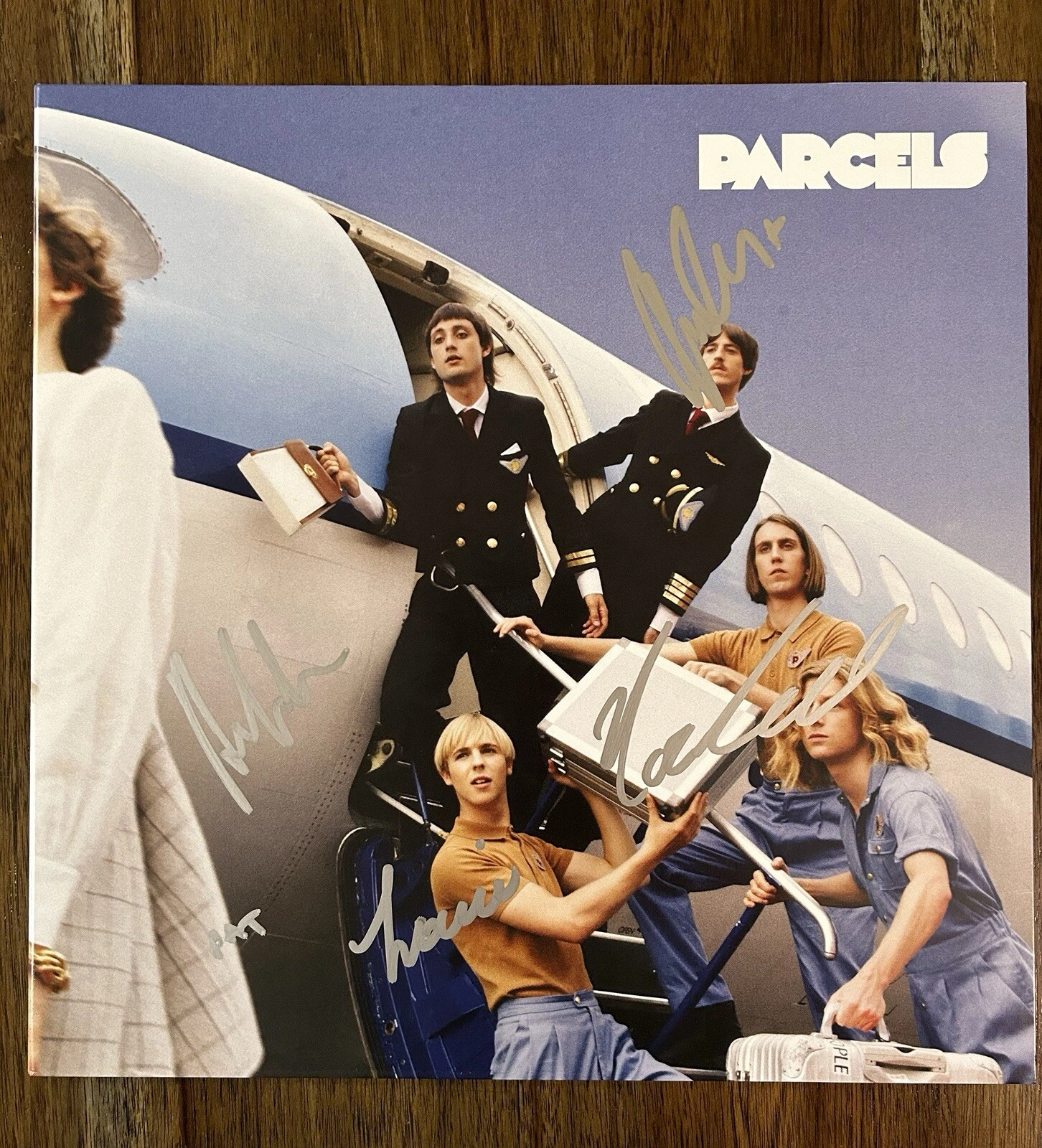 ‘Parcels’ Full Band Signed Vinyl Album Self Titled ‘Pat Hetherington’ +4