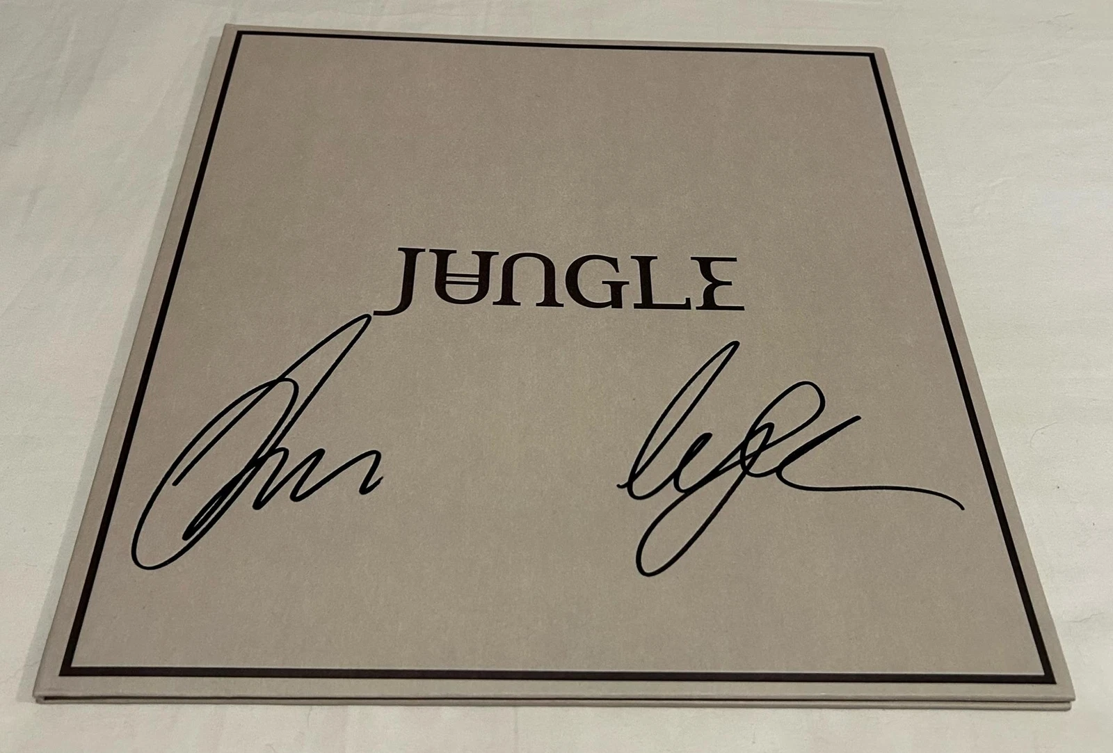 JUNGLE SIGNED LOVING IN STEREO VINYL RECORD ACOA