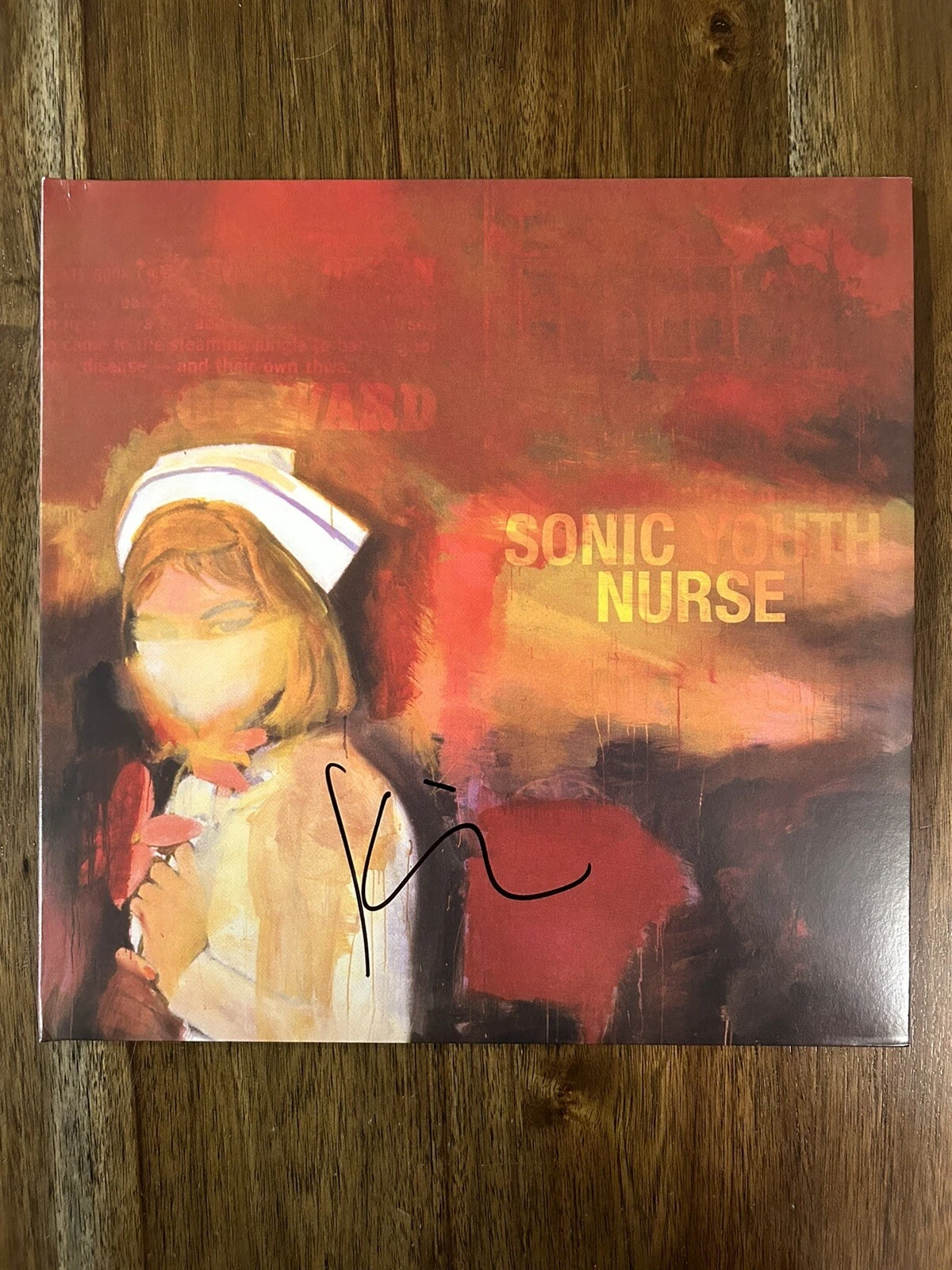 Kim Gordon ‘Sonic Youth’ Signed Vinyl Album ‘Sonic Nurse’ Beckett Certified