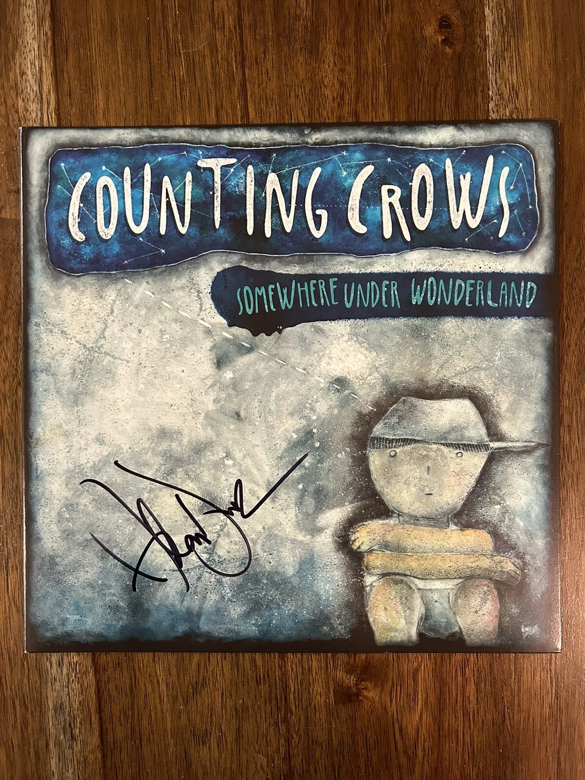 Adam Duritz ‘Counting Crows’ Signed Vinyl Album ‘Somewhere Under’ Beckett