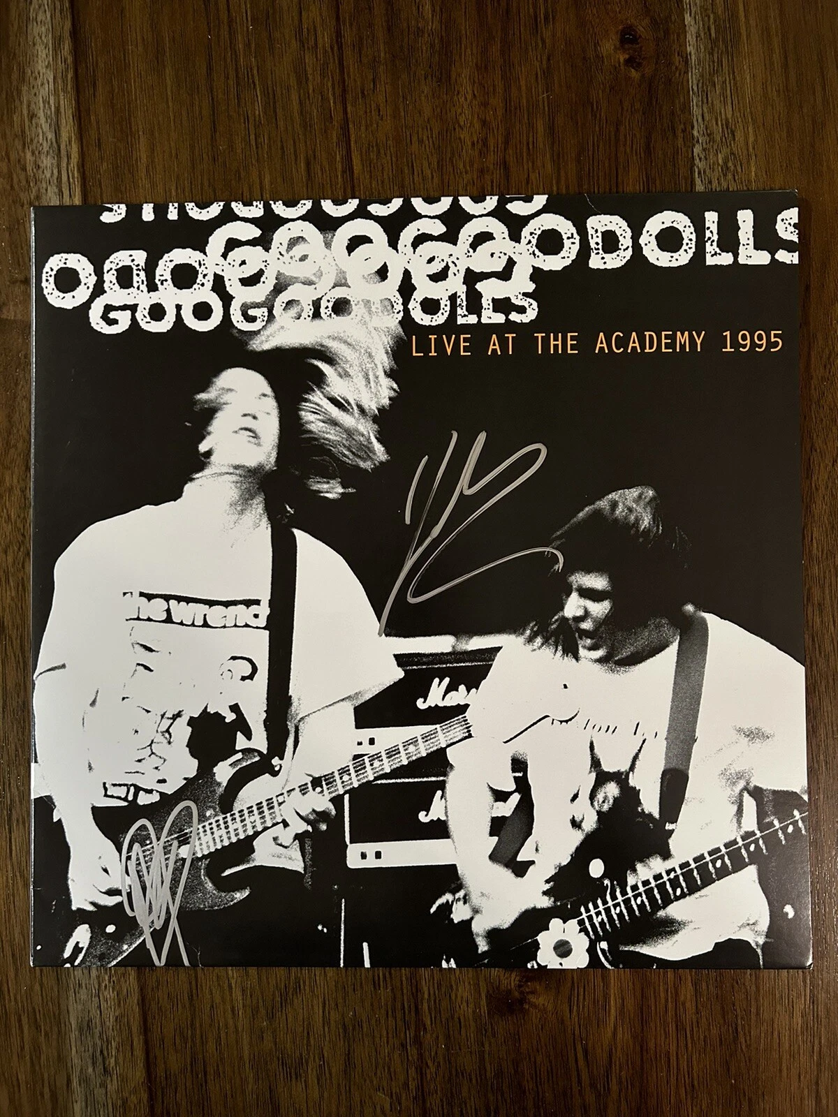 John Rzeznik & Robby ‘Goo Goo Dolls’ Signed Vinyl Live Album Beckett