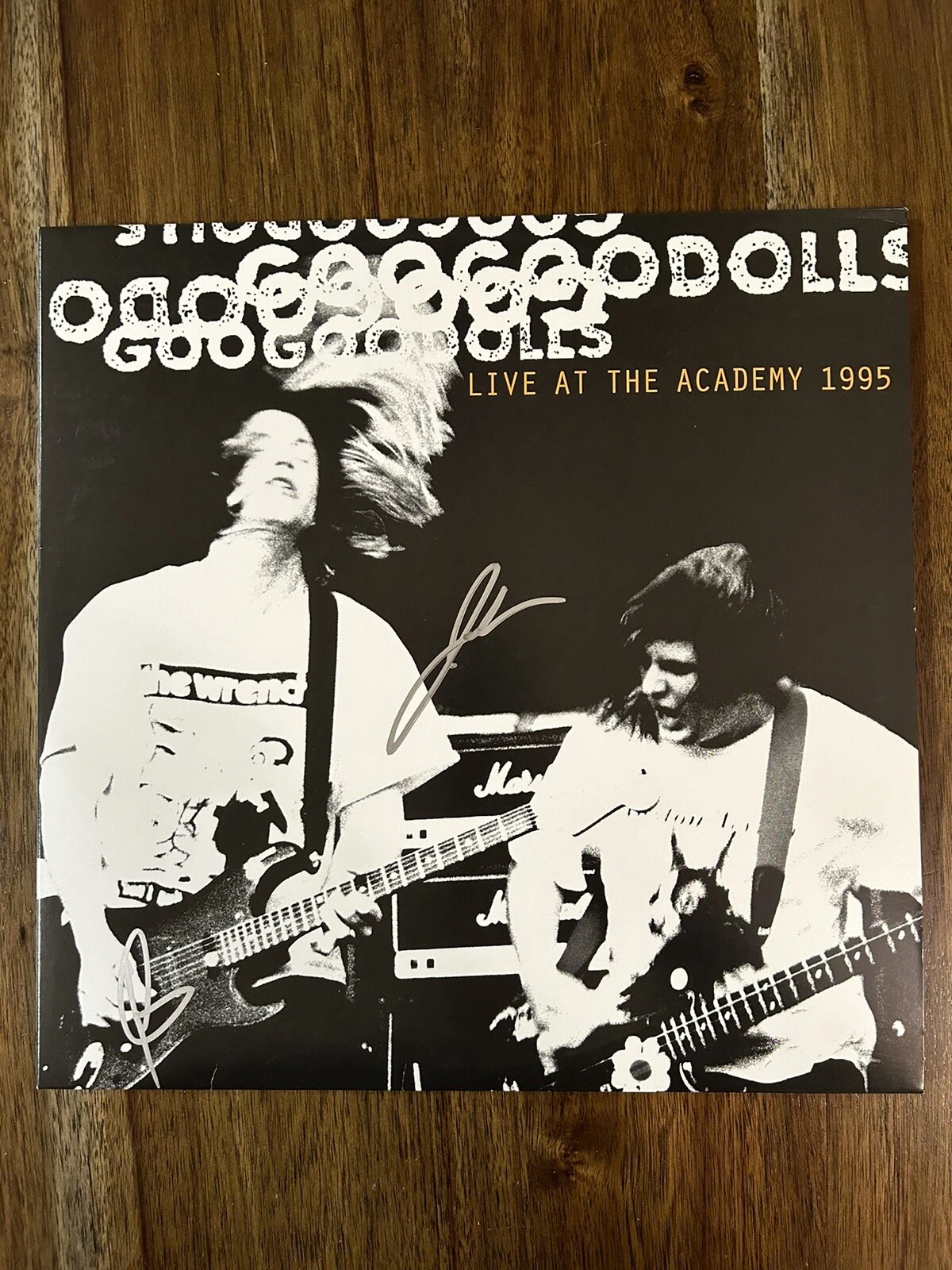 John Rzeznik & Robby ‘Goo Goo Dolls’ Signed Vinyl Live Album Beckett