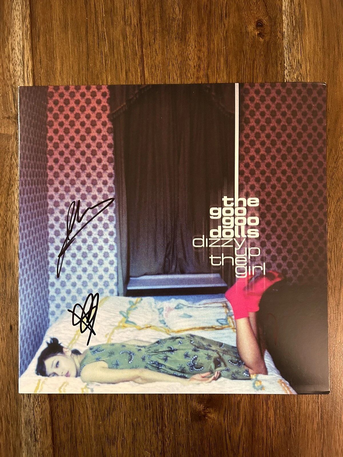 John Rzeznik & Robby Goo Goo Dolls Signed Vinyl Album Dizzy Up The Girl Beckett