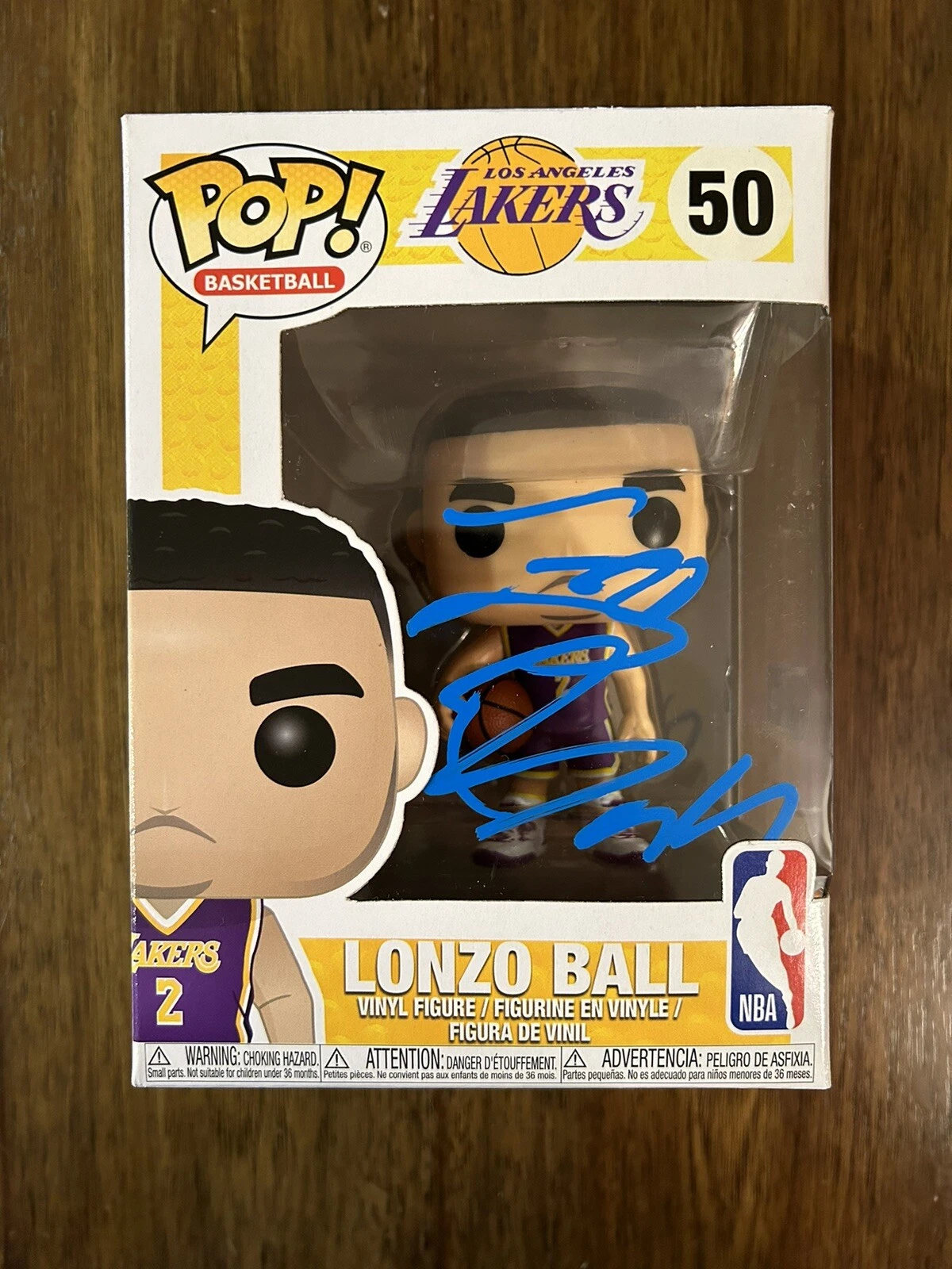 Lonzo Ball ‘LA Lakers’ Signed Funko Pop Beckett Certified Chicago Bulls UCLA