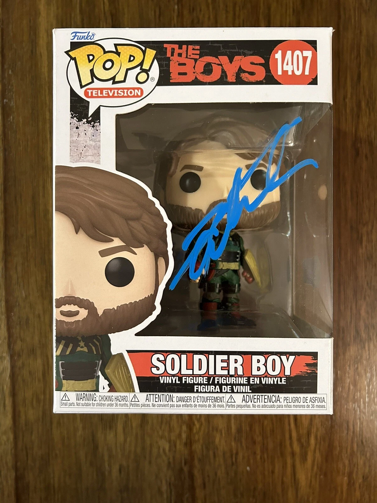 Jensen Ackles ‘The Boys’ Signed Funko Pop ‘Soldier Boy’ Beckett Certified PROOF