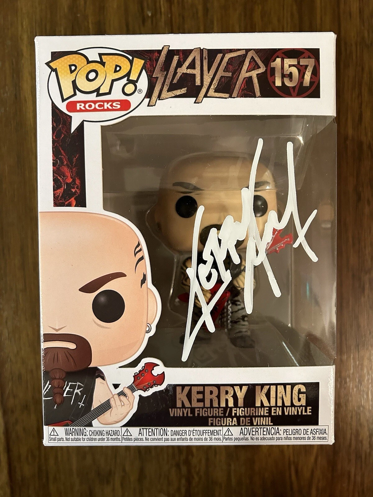 Kerry King ‘Slayer’ Band Signed Funko Pop Beckett Certified PROOF