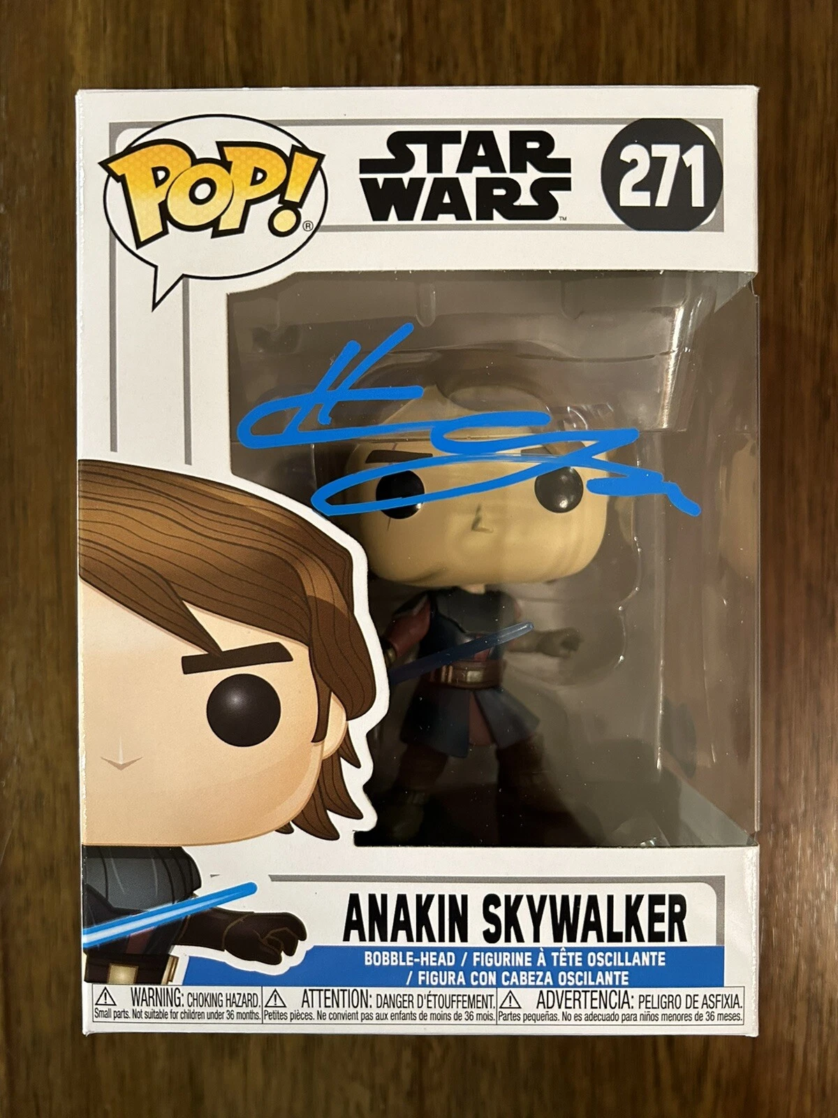 Hayden Christensen ‘Star Wars’ Signed 'Anakin Skywalker' Funko Pop 271 Beckett