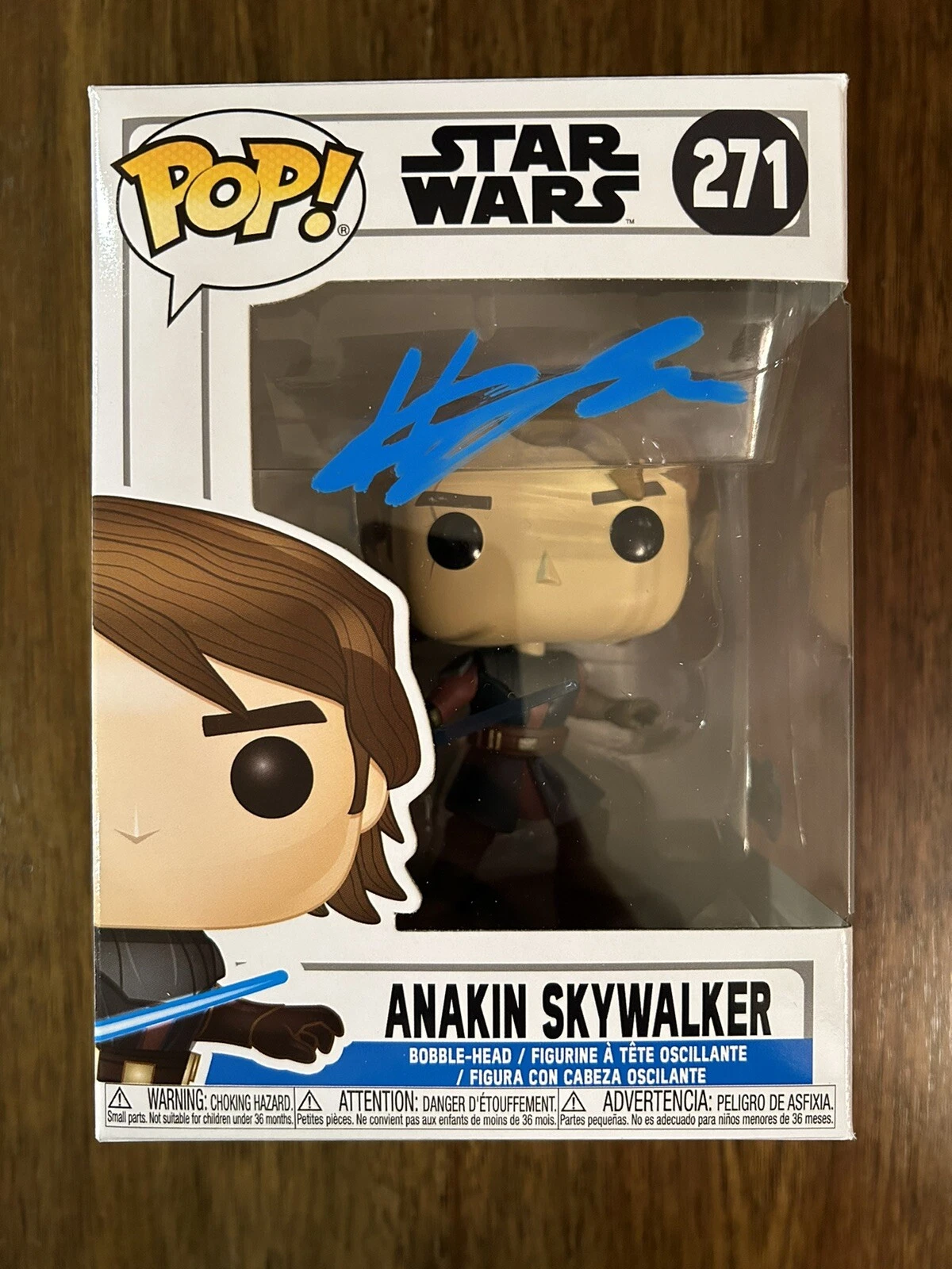 Hayden Christensen ‘Star Wars’ Signed 'Anakin Skywalker' Funko Pop 271 Beckett