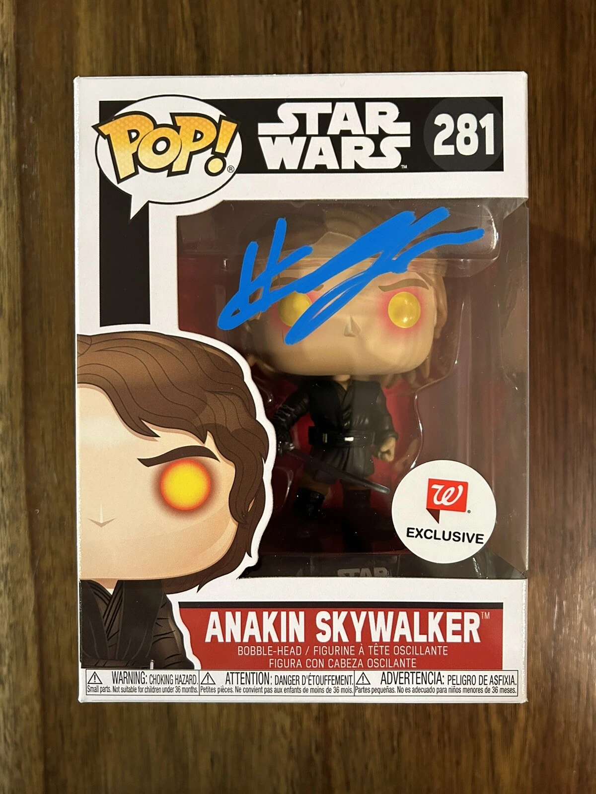 Hayden Christensen ‘Star Wars’ Signed 'Anakin Skywalker' Funko Pop 281 Beckett