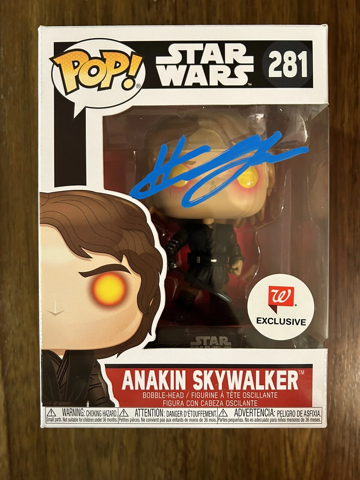 Hayden Christensen ‘Star Wars’ Signed 'Anakin Skywalker' Funko Pop 281 Beckett