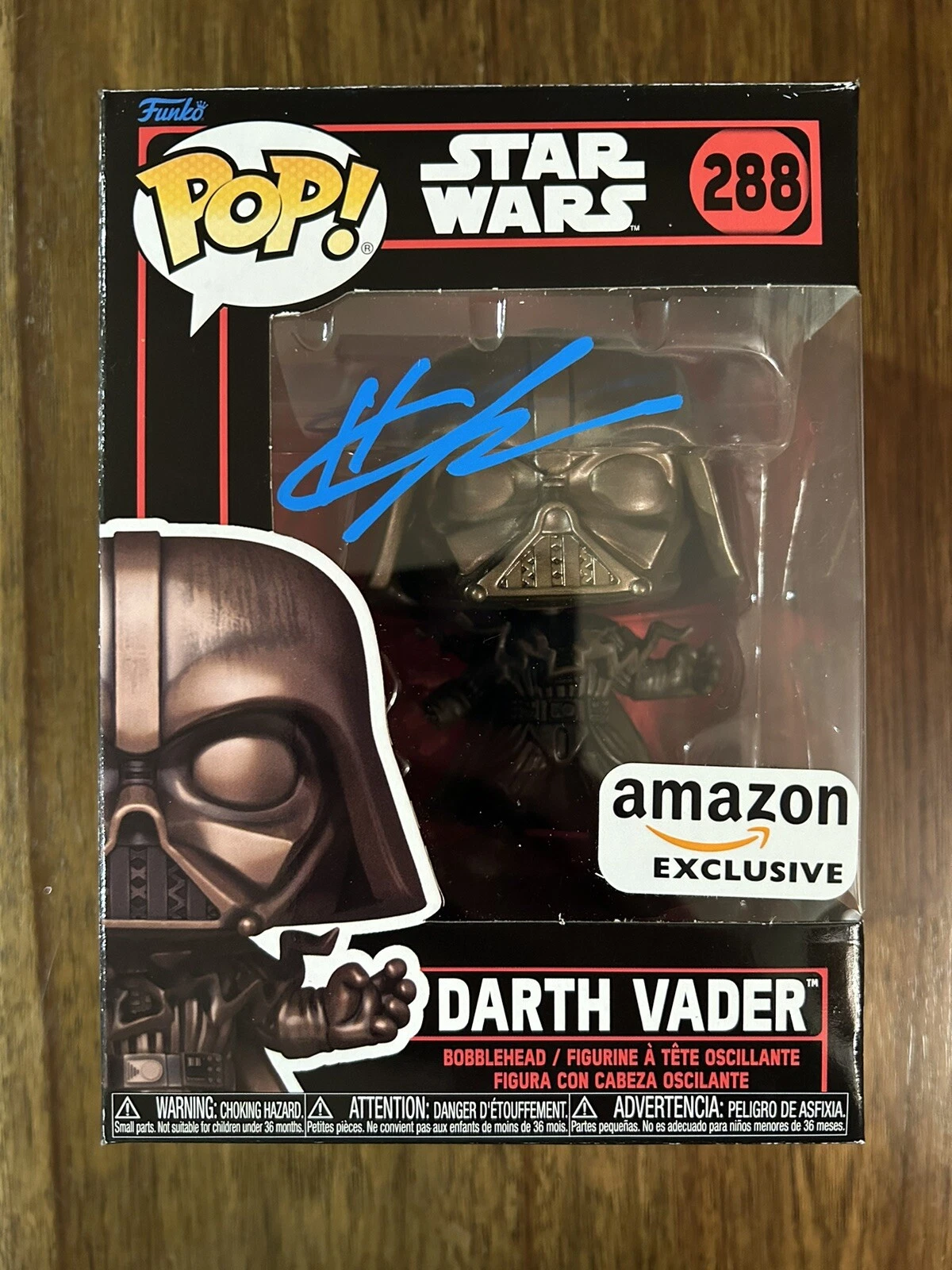 Hayden Christensen ‘Star Wars’ Signed 'Darth Vader' Funko Pop 288 Beckett