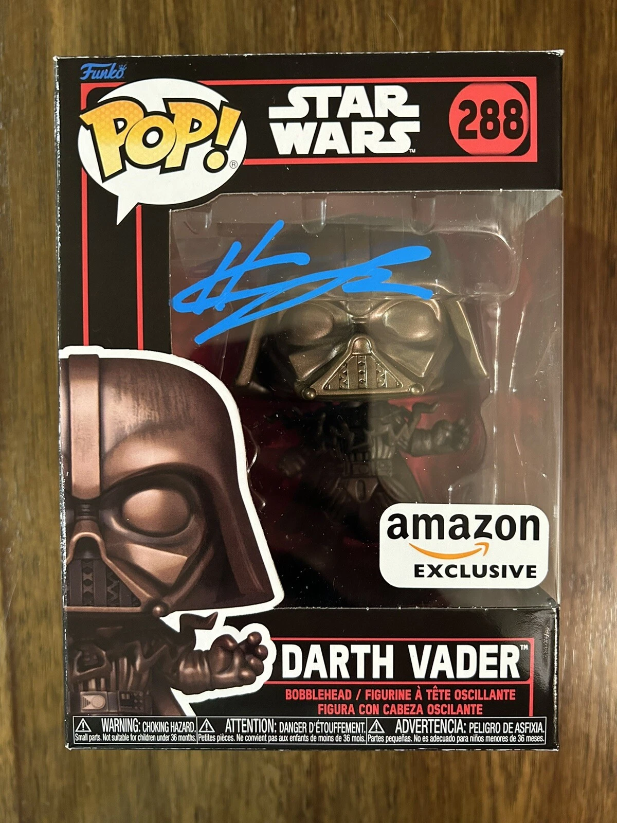 Hayden Christensen ‘Star Wars’ Signed 'Darth Vader' Funko Pop 288 Beckett