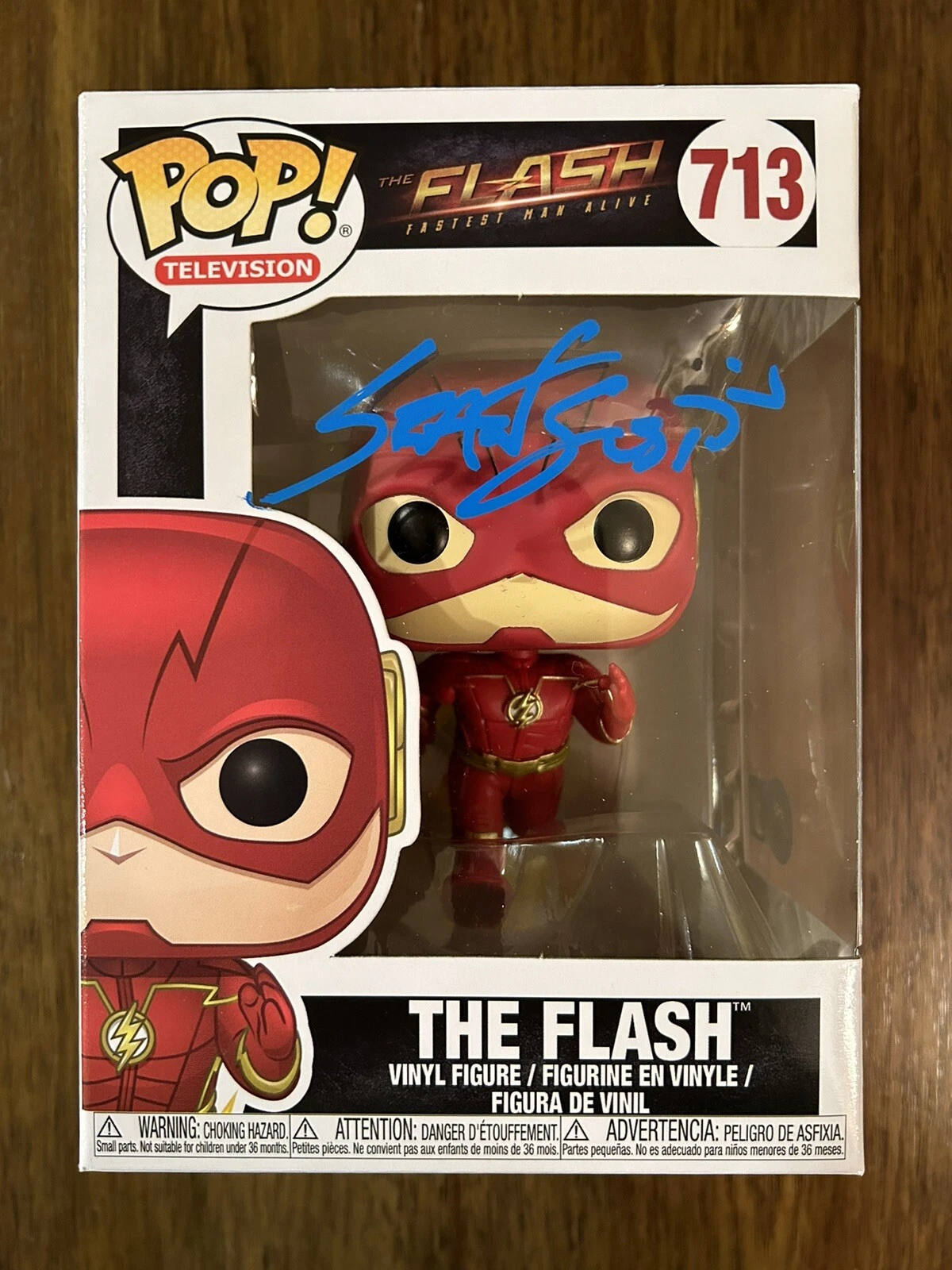 Grant Gustin ‘The Flash’ Signed Funko Pop 713 Beckett Certified