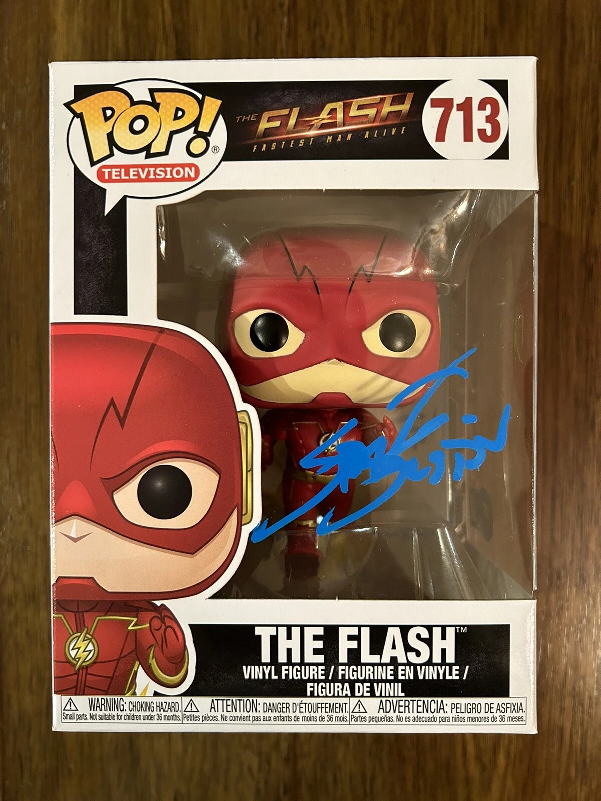 Grant Gustin ‘The Flash’ Signed Funko Pop 713 Beckett Certified