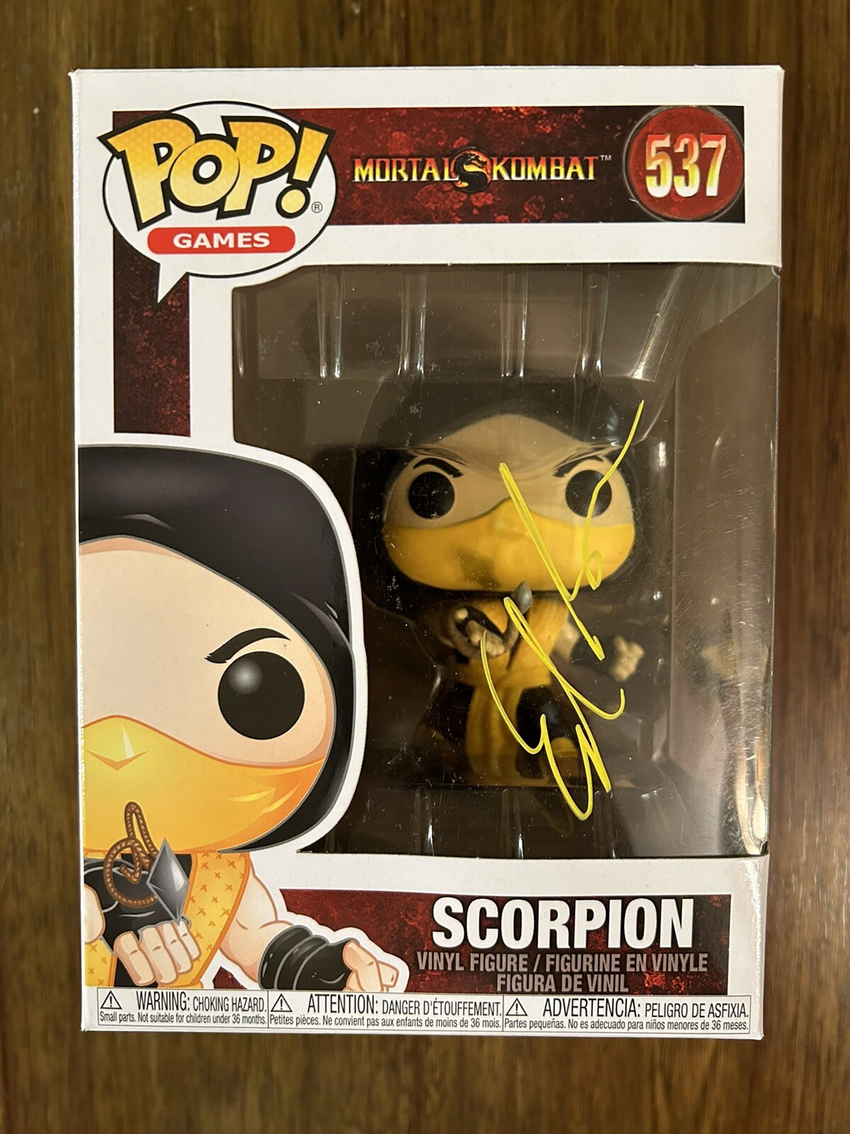 Ed Boon ‘Mortal Kombat’ Video Game Creator Signed Funko Pop ‘Scorpion’ Beckett