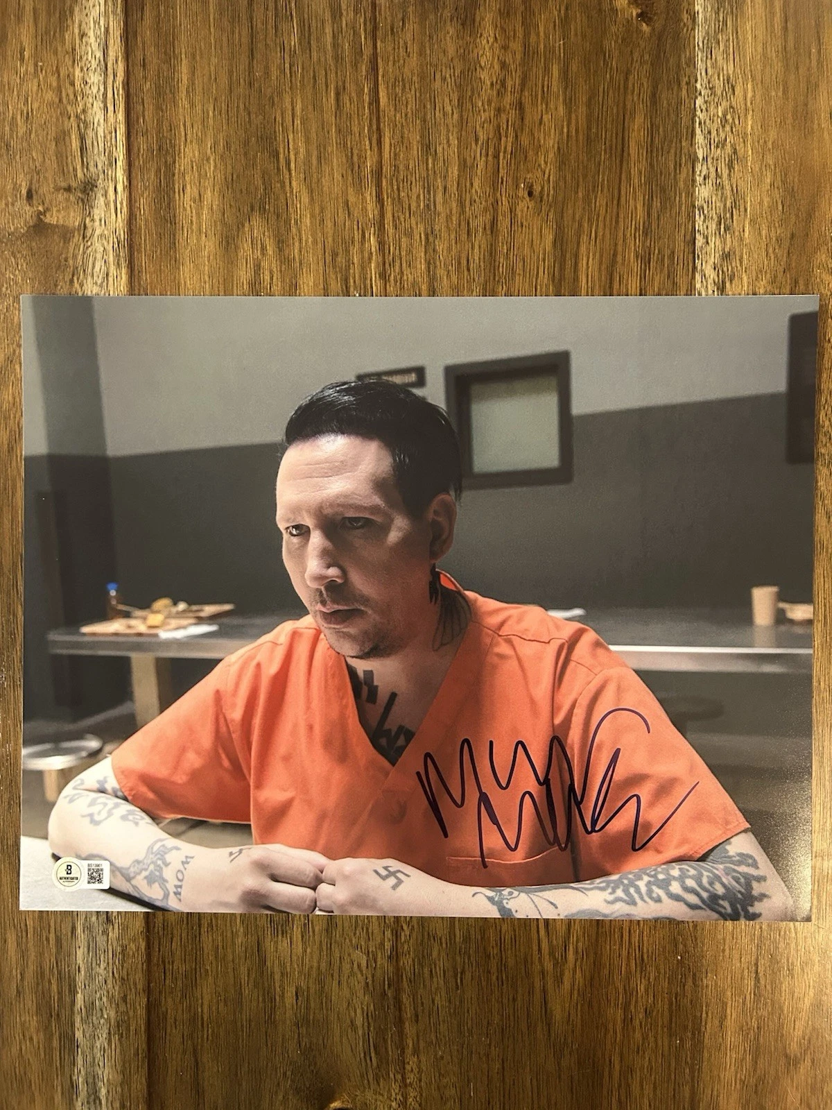 ‘Marilyn Manson’ Signed 11x14 Photo ‘Sons Of Anarchy’ Beckett Certified RARE
