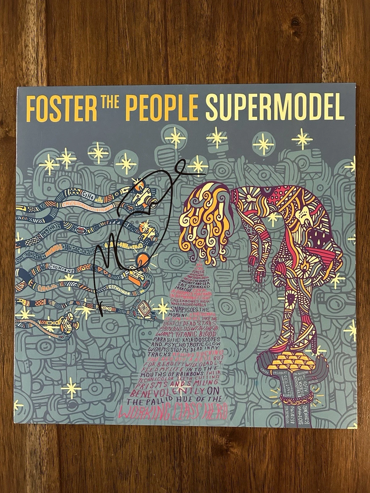 Mark Foster ‘Foster The People’ Signed Vinyl Album ‘Supermodel’ Beckett